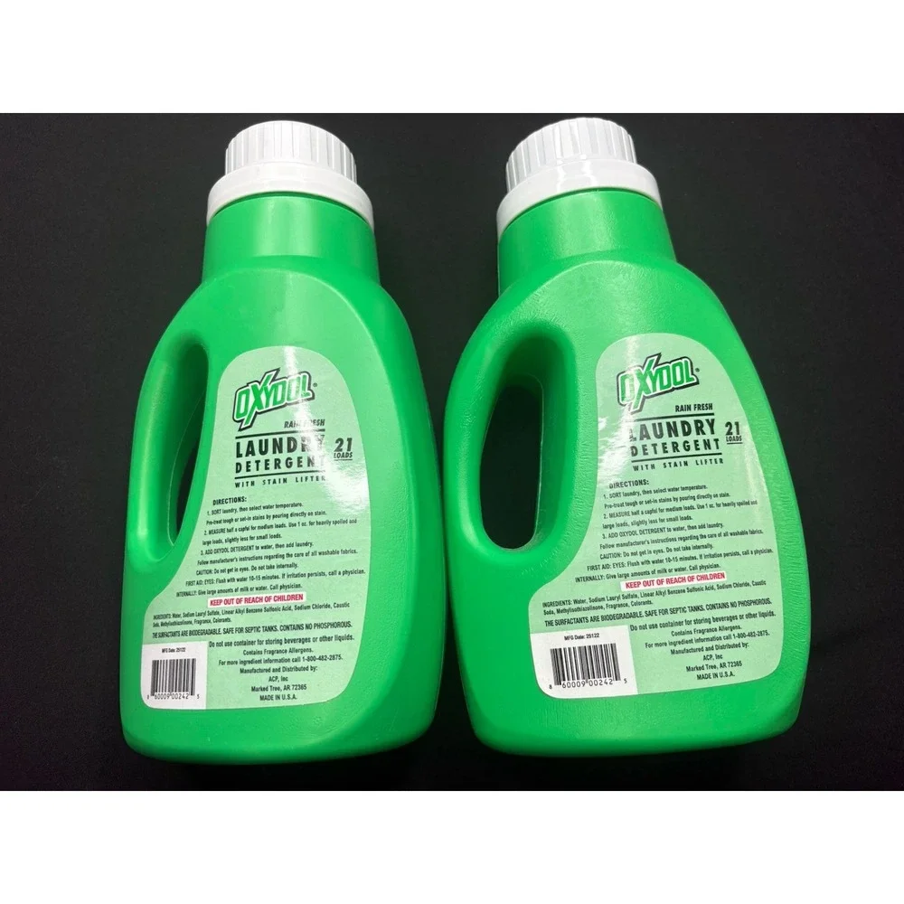 Oxydol Liquid Laundry Detergent Stain Lifter-Rain Scent 42oz Each - Lot Of 2 New
